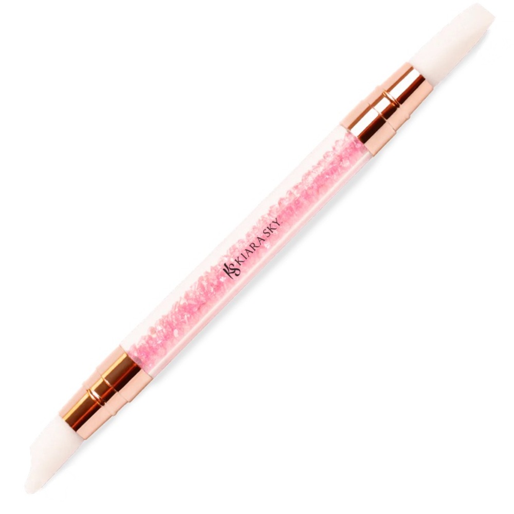 Kiara Sky Dual Ended Chrome Powder Rub On Applicator